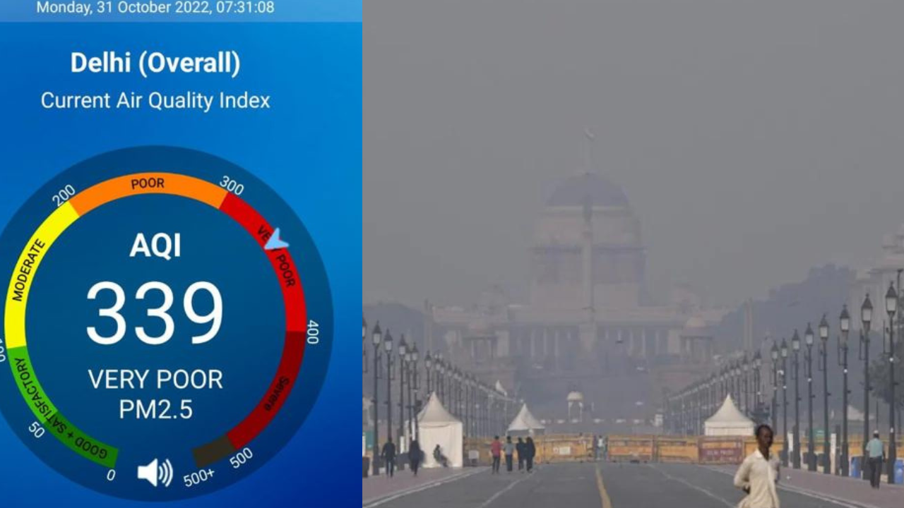 Hindi samachar, The graph of pollution increased in the capital, the condition of the public is miserable…. |  Live |
